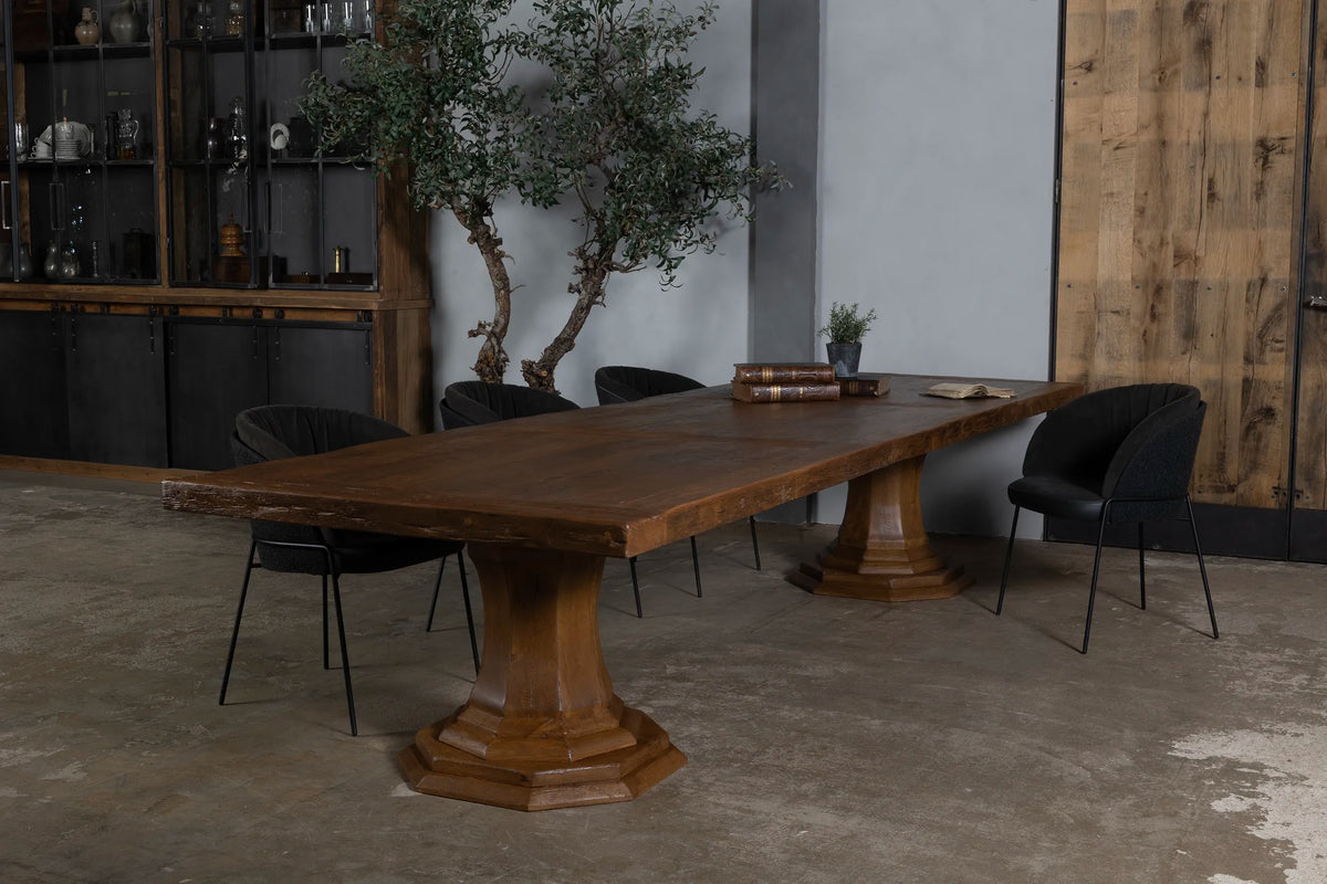 Holz Esstisch Sevilla – Klostertisch aus alte Eiche – Z044
