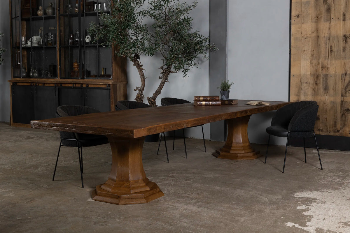 Holz Esstisch Sevilla – Klostertisch aus alte Eiche – Z044