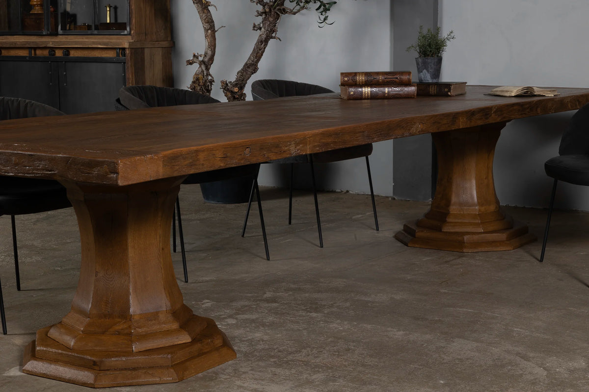 Holz Esstisch Sevilla – Klostertisch aus alte Eiche – Z044