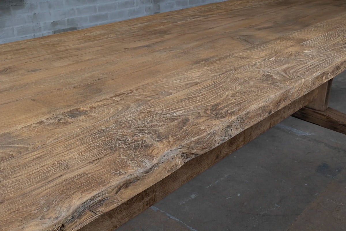 Robuster Altholz Eiche Klostertisch Münster Z008