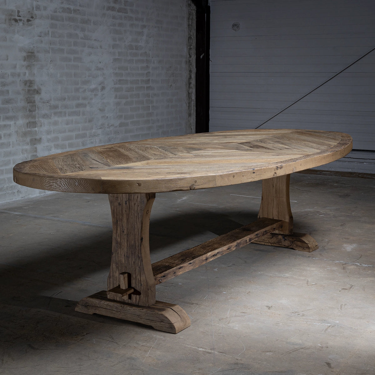 Annecy oud eiken kloostertafel op voorraad