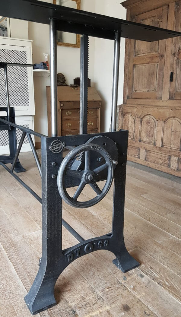 Industriedesign Tischgestell höhenverstellbar separat – DT03-LOS