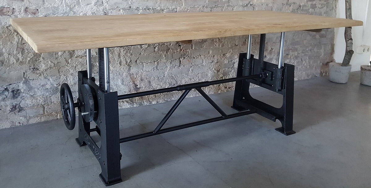 in Höhe verstellbare Industrie Design Couchtisch – DT25