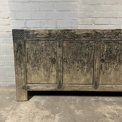 Robustes chinesisches Sideboard aus altem Ulmenholz | 5 Türen D032