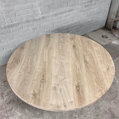 Runder Industriedesign Esstisch – Höhenverstellbar – DT34