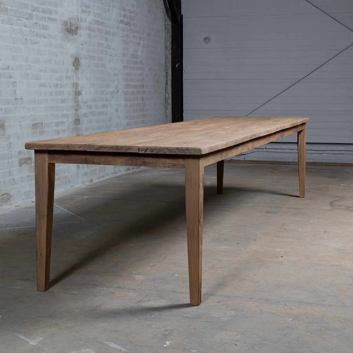 Franse Eettafel extra lang van oud eikenhout