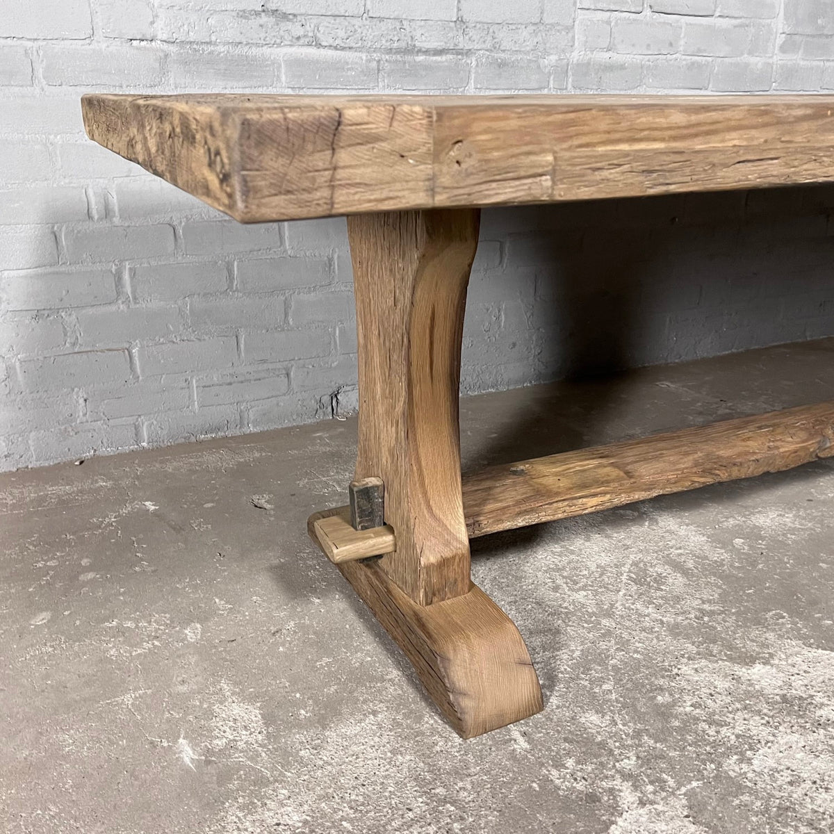 Altholz Eiche Klostertisch Luzern – Nach Maß – 7cm dick – Z031