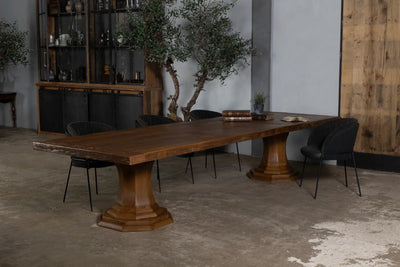 Holz Esstisch Sevilla – Klostertisch aus alte Eiche – Z044