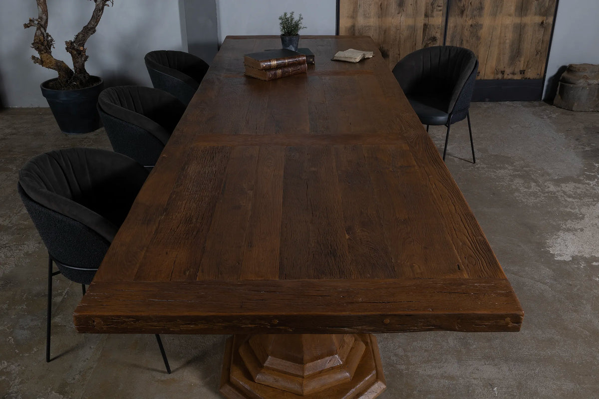 Holz Esstisch Sevilla – Klostertisch aus alte Eiche – Z044