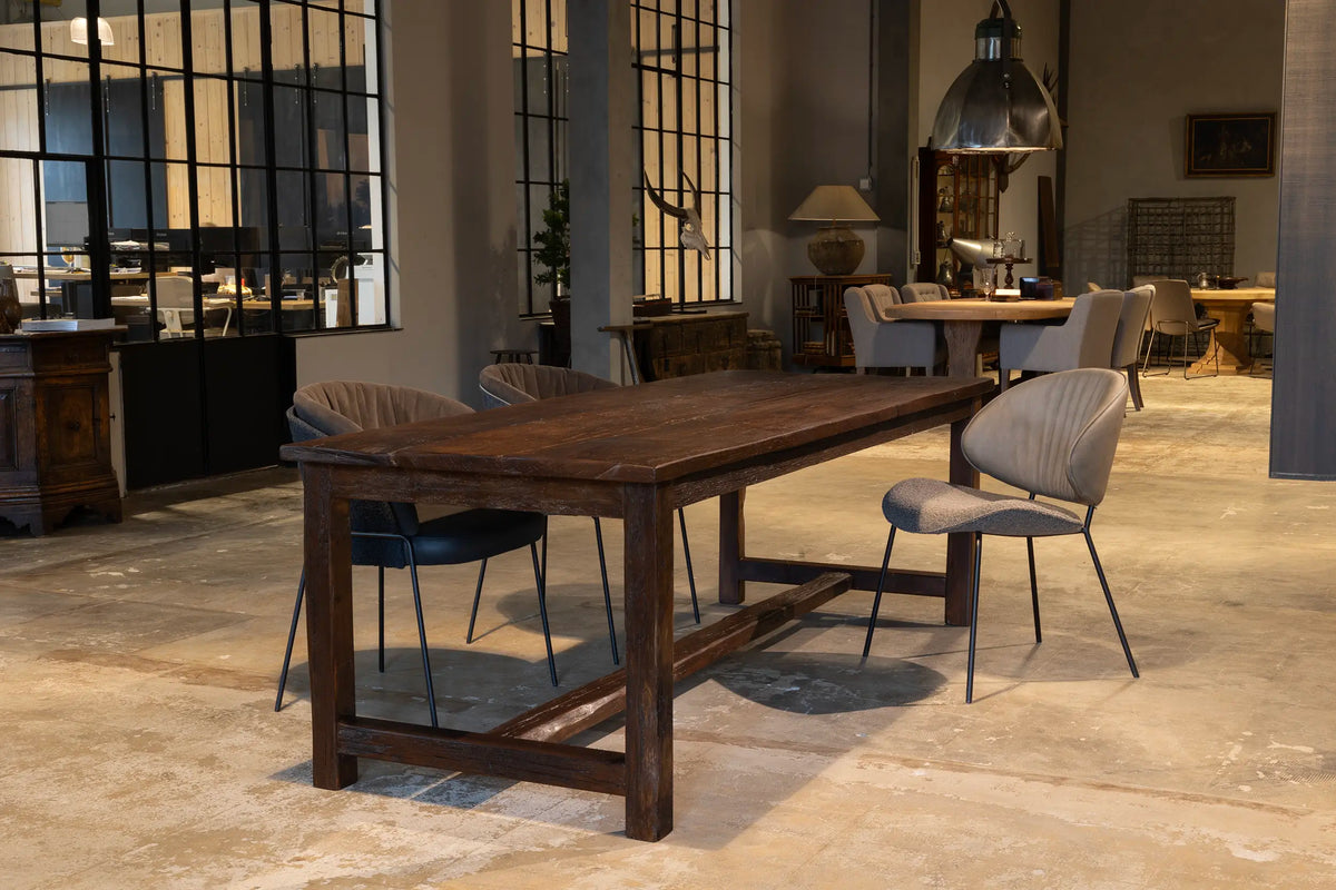 Kloostertafel Konstanz gemaakt van massief hergebruikt eikenhout