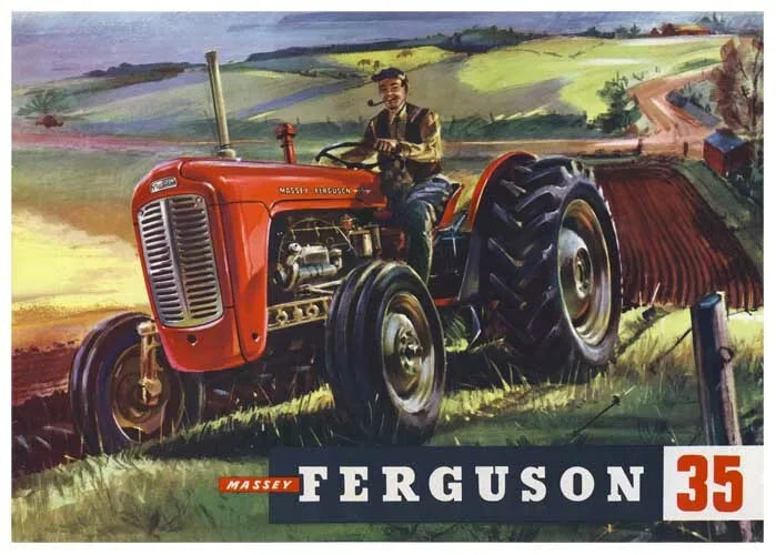 Bartisch industrial style aus einer alten Traktorhaube – Massey Ferguson