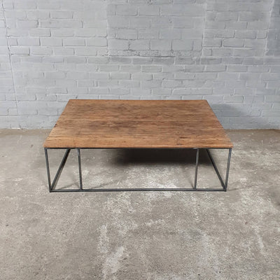 Salontafel industrieel met stalen onderstel - IND770