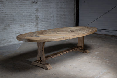 Alte Eiche Klostertisch oval – Annecy Landhausstil – H032