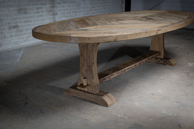 Alte Eiche Klostertisch oval – Annecy Landhausstil – H032