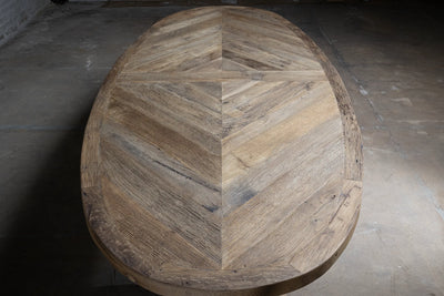Alte Eiche Klostertisch oval – Annecy Landhausstil – H032