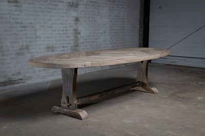 Alte Eiche Klostertisch oval – Annecy Landhausstil – H034