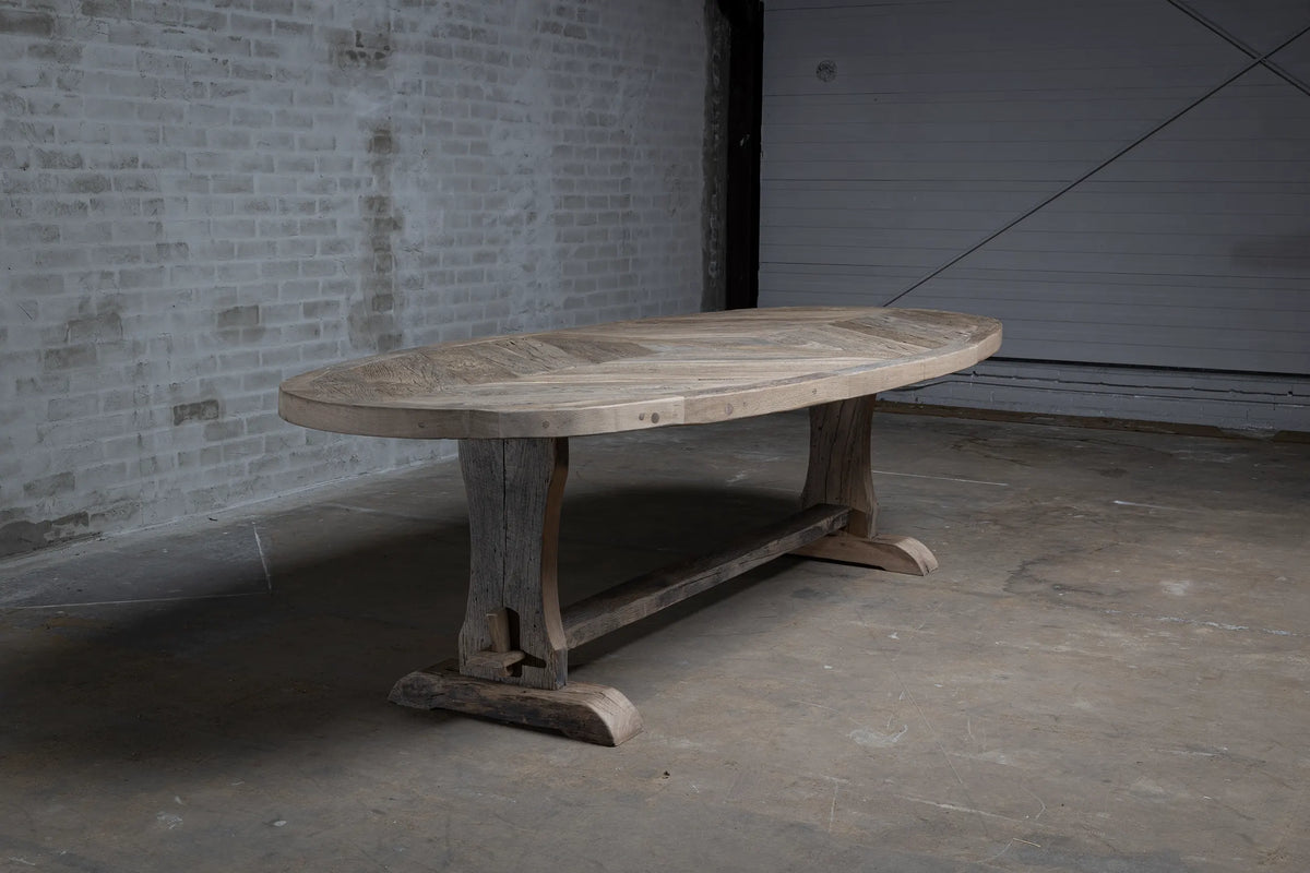 Alte Eiche Klostertisch oval – Annecy Landhausstil – H034