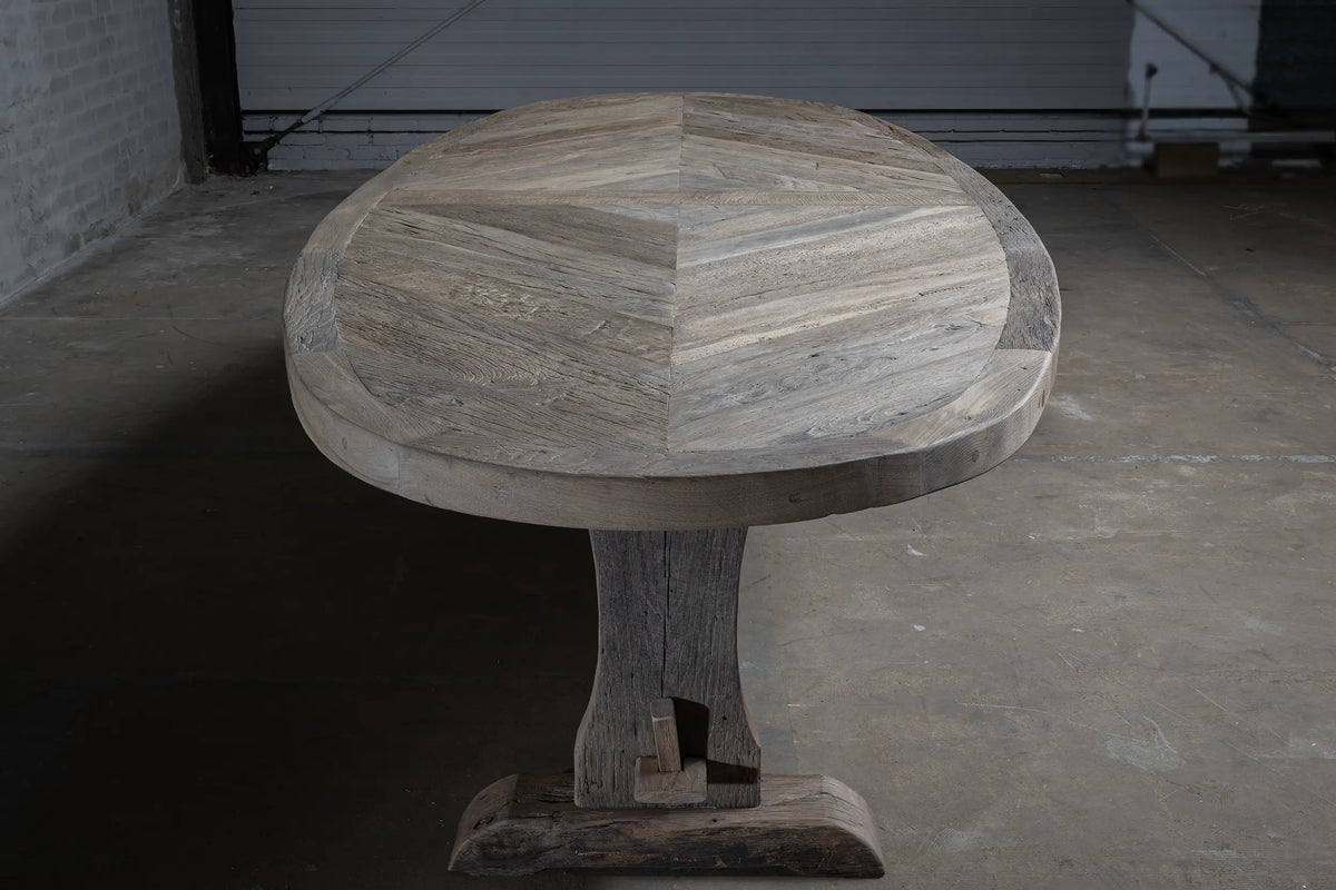 Alte Eiche Klostertisch oval – Annecy Landhausstil – H034