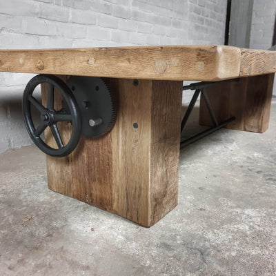 Eiche Couchtisch Höhenverstellbar von Hohe Qualität – Z019