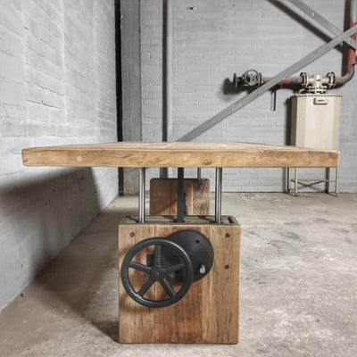 Eiche Couchtisch Höhenverstellbar von Hohe Qualität – Z019