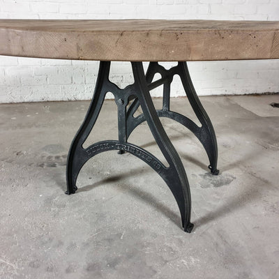 Runder Industrie Design Tisch – Gusseisen Tischgestell – DT16